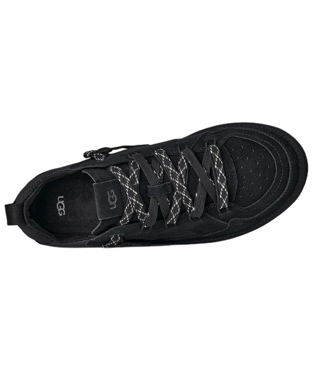 UGG AUSTRALIA Черные нубуковые низкие кроссовки / кеды, фото 5