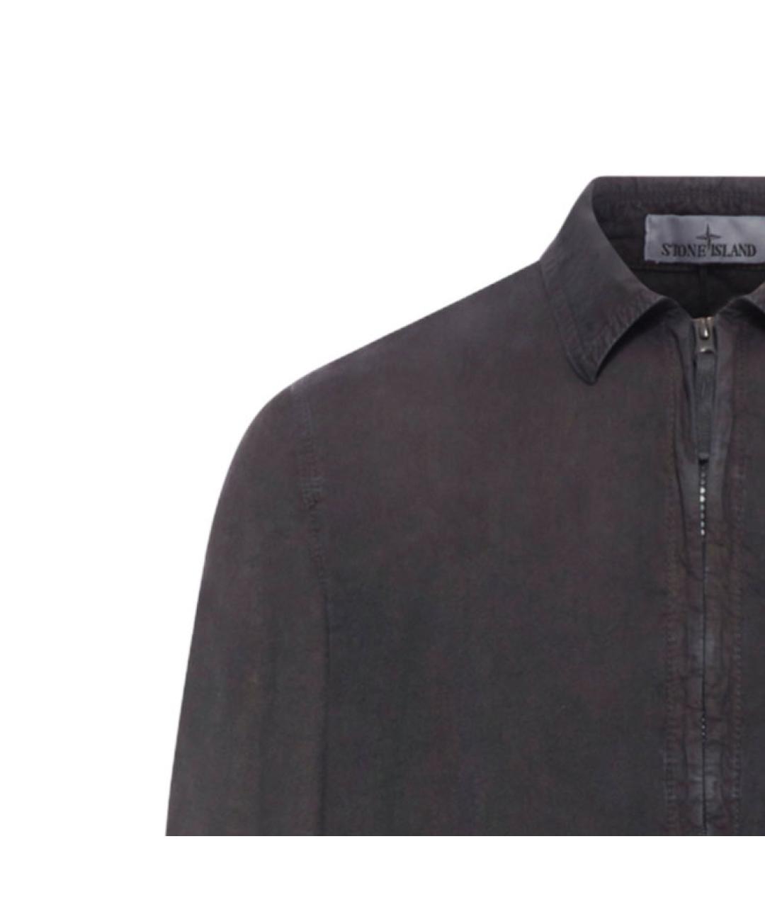 STONE ISLAND Серая кэжуал рубашка, фото 4