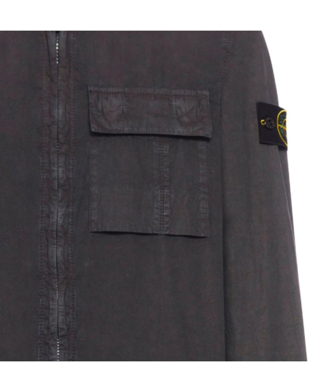 STONE ISLAND Серая кэжуал рубашка, фото 5