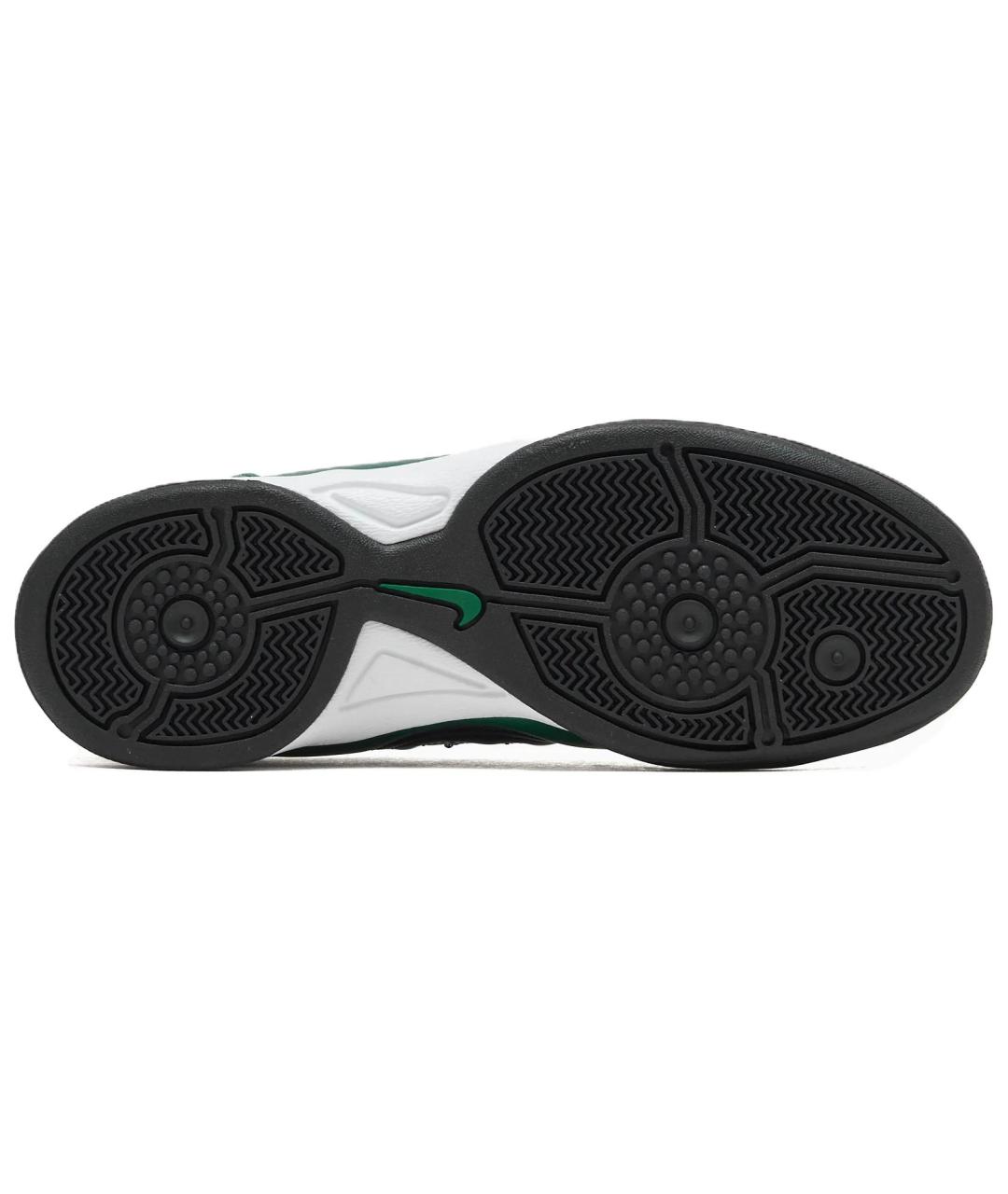 NIKE Зеленые кожаные кроссовки, фото 5