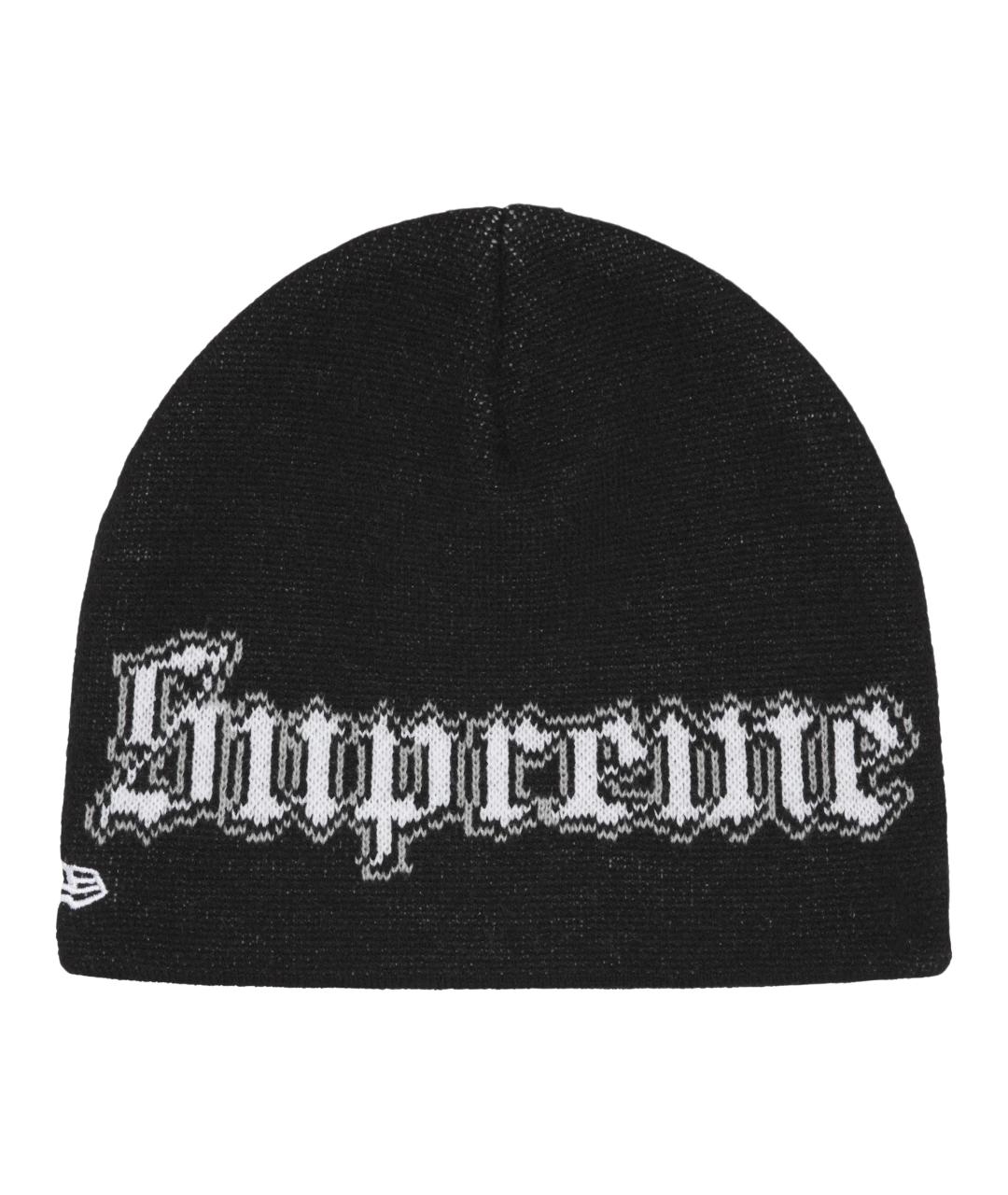 SUPREME Черная шапка, фото 2