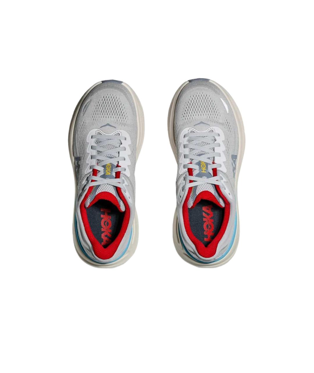 HOKA Серые текстильные кроссовки, фото 5