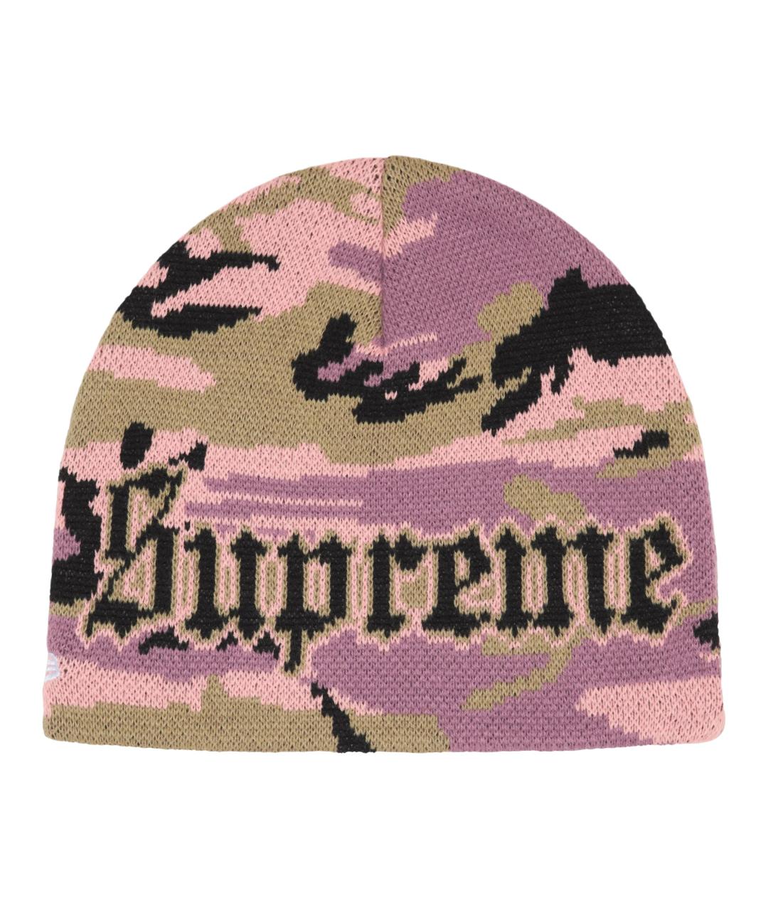 SUPREME Розовая шапка, фото 2