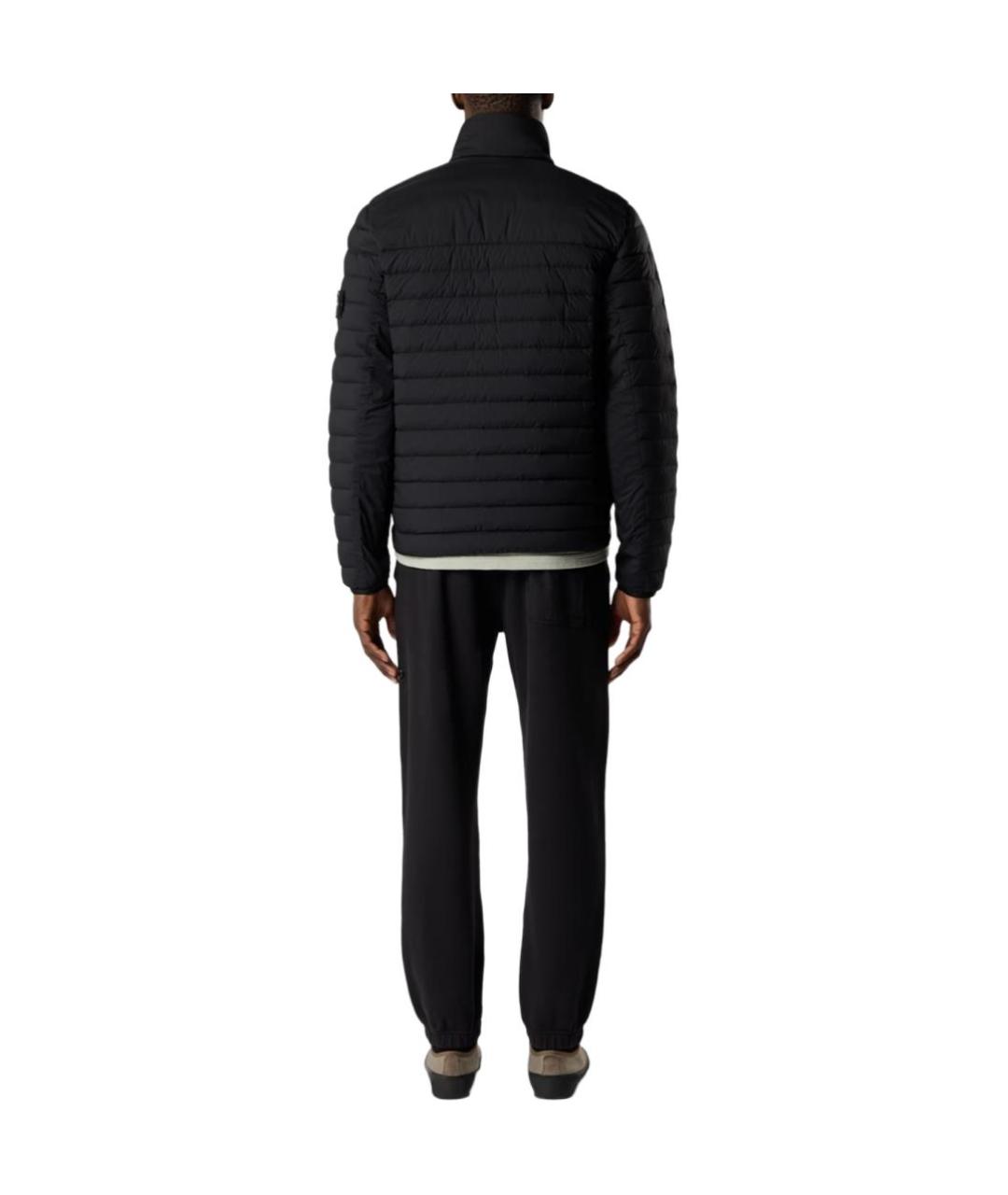 STONE ISLAND Черный пуховик, фото 4