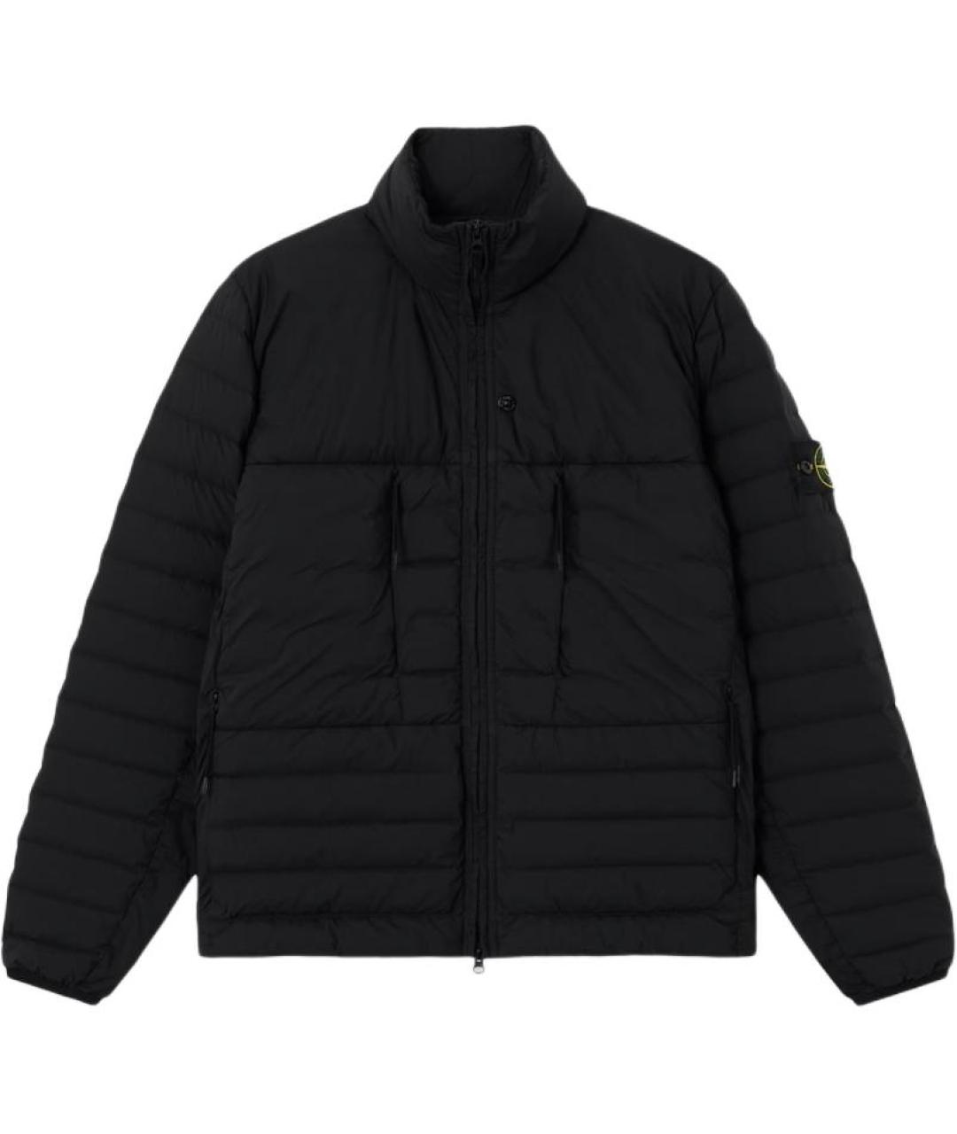 STONE ISLAND Черный пуховик, фото 1