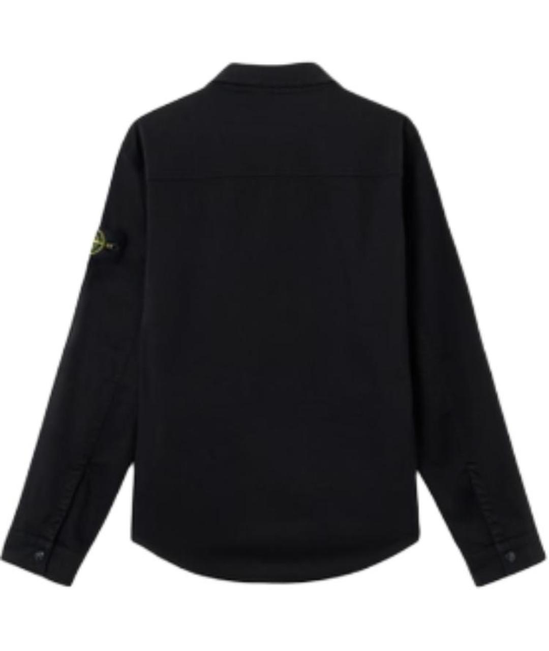 STONE ISLAND Черная классическая рубашка, фото 2