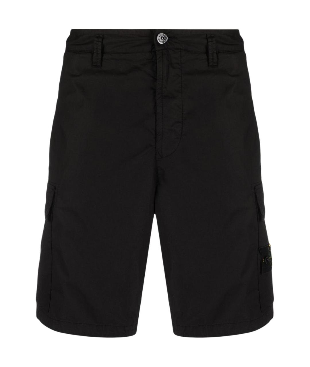 STONE ISLAND Черные шорты, фото 1