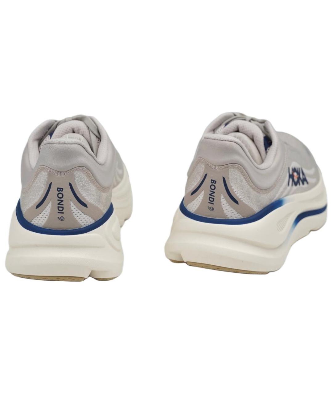 HOKA Серые текстильные высокие кроссовки / кеды, фото 3