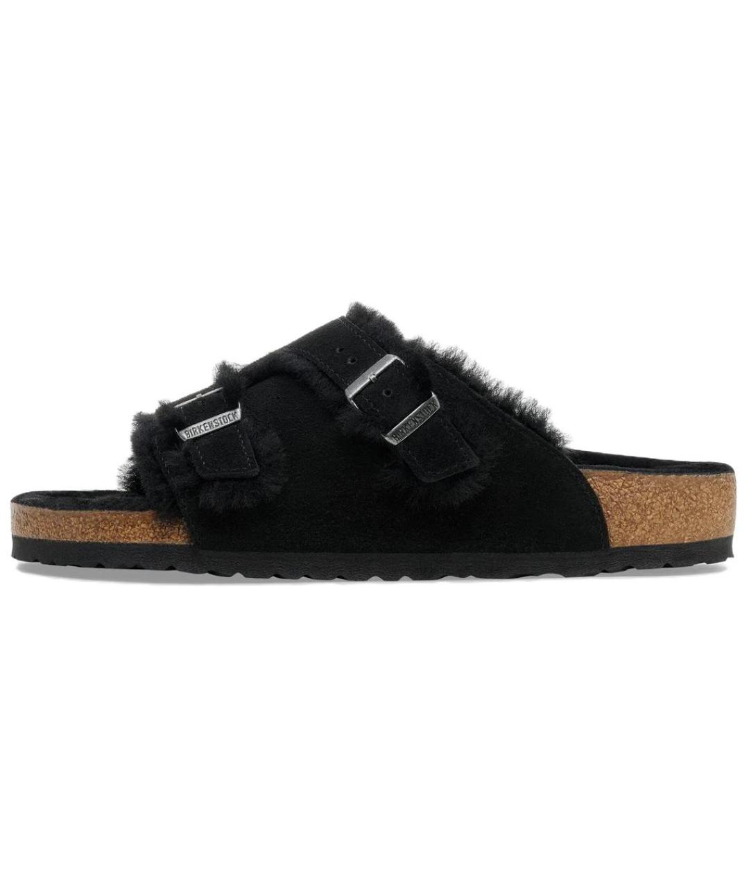 BIRKENSTOCK Черные кожаные сандалии, фото 4