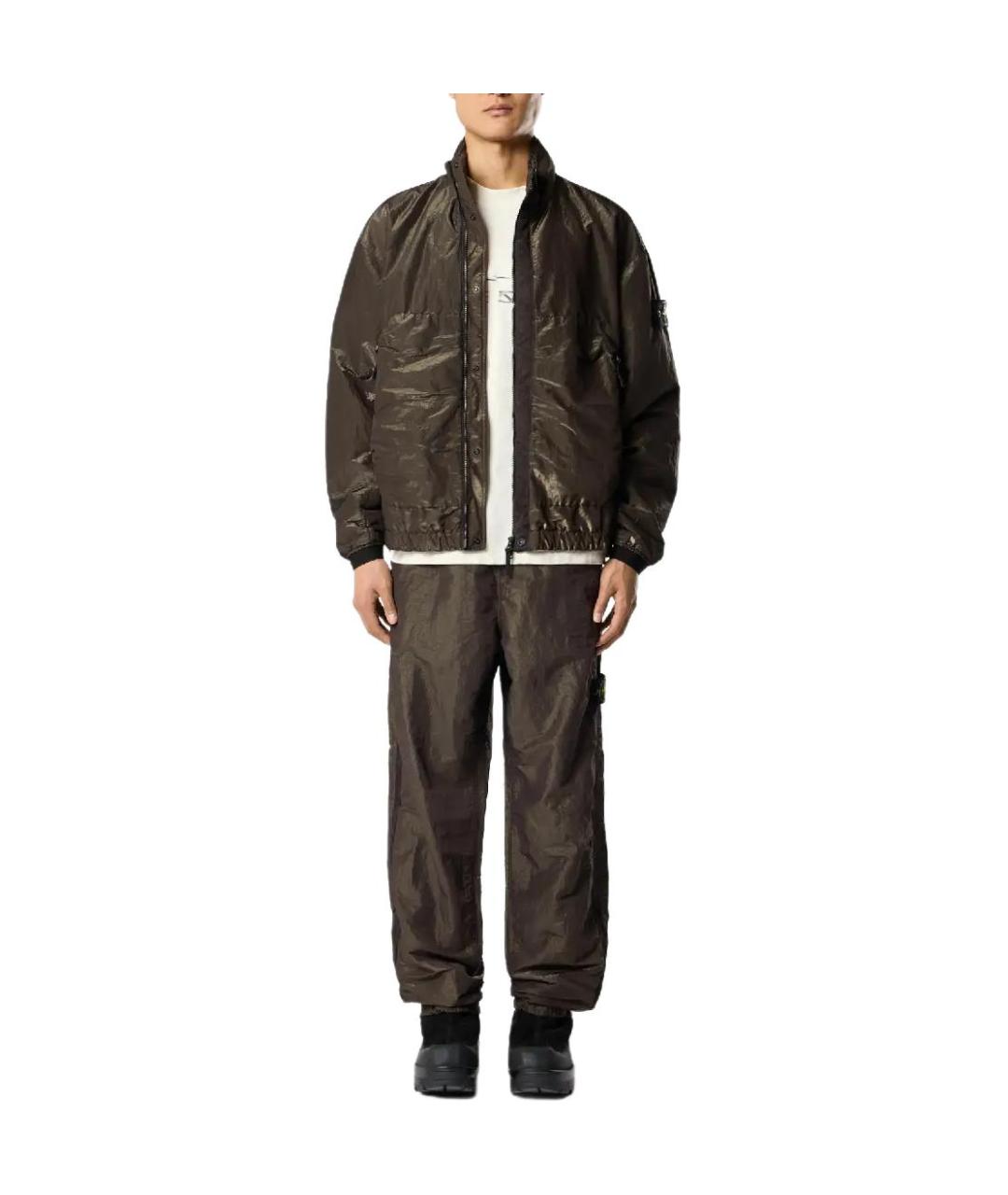 STONE ISLAND Коричневая куртка, фото 4