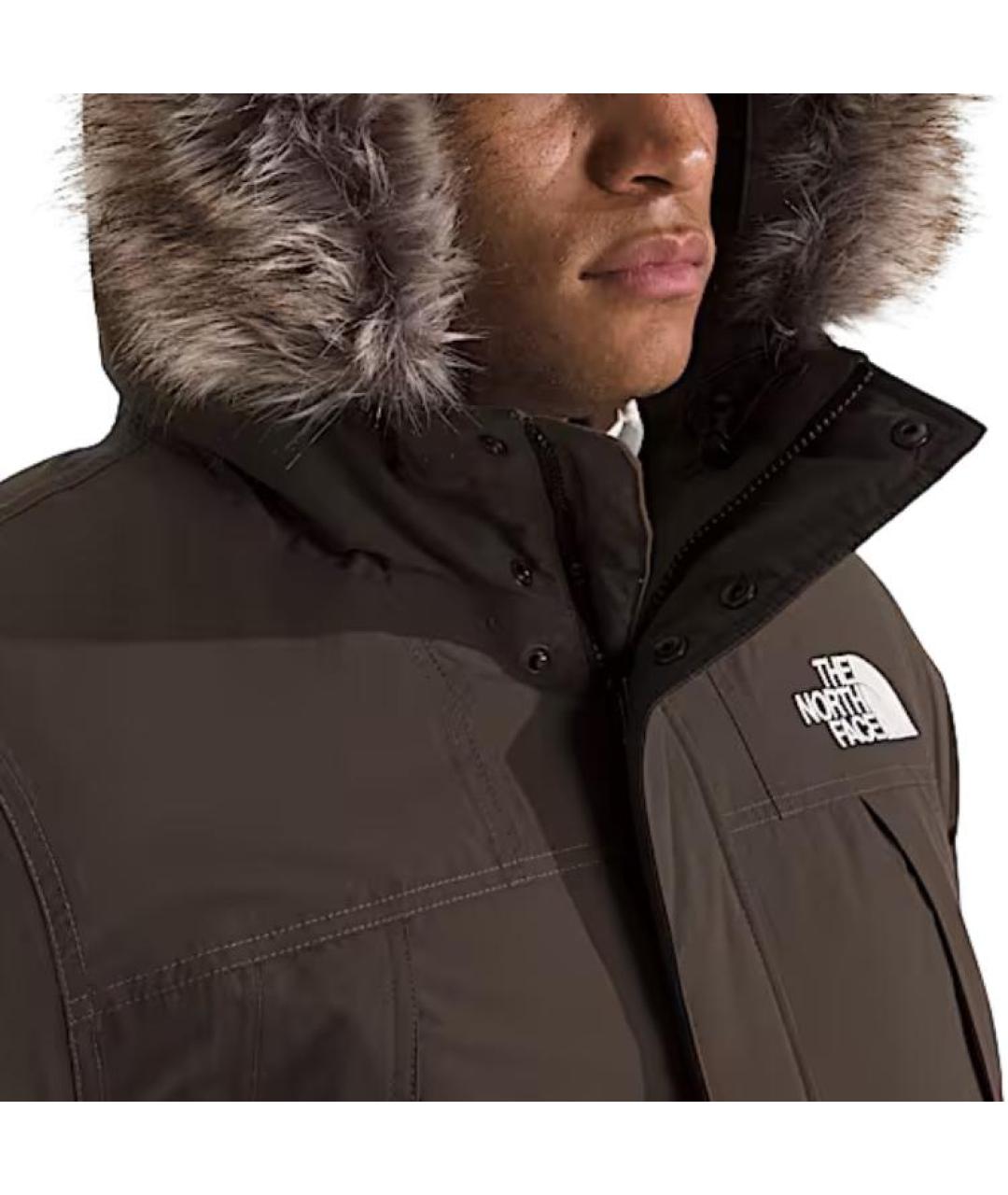 THE NORTH FACE Коричневый пуховик, фото 3