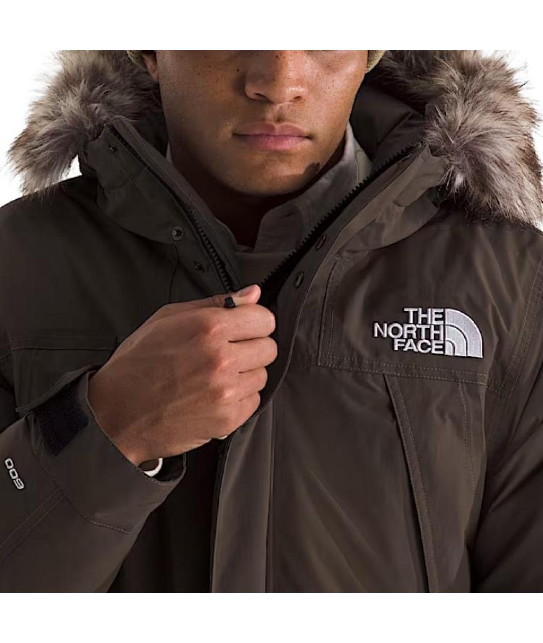 THE NORTH FACE Коричневый пуховик, фото 4