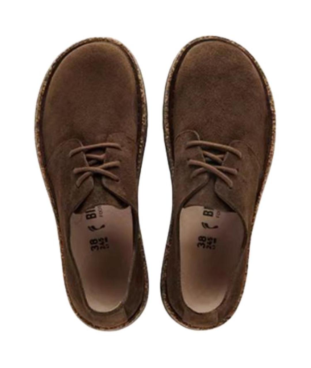 BIRKENSTOCK Коричневые замшевые брогги и оксфорды, фото 4