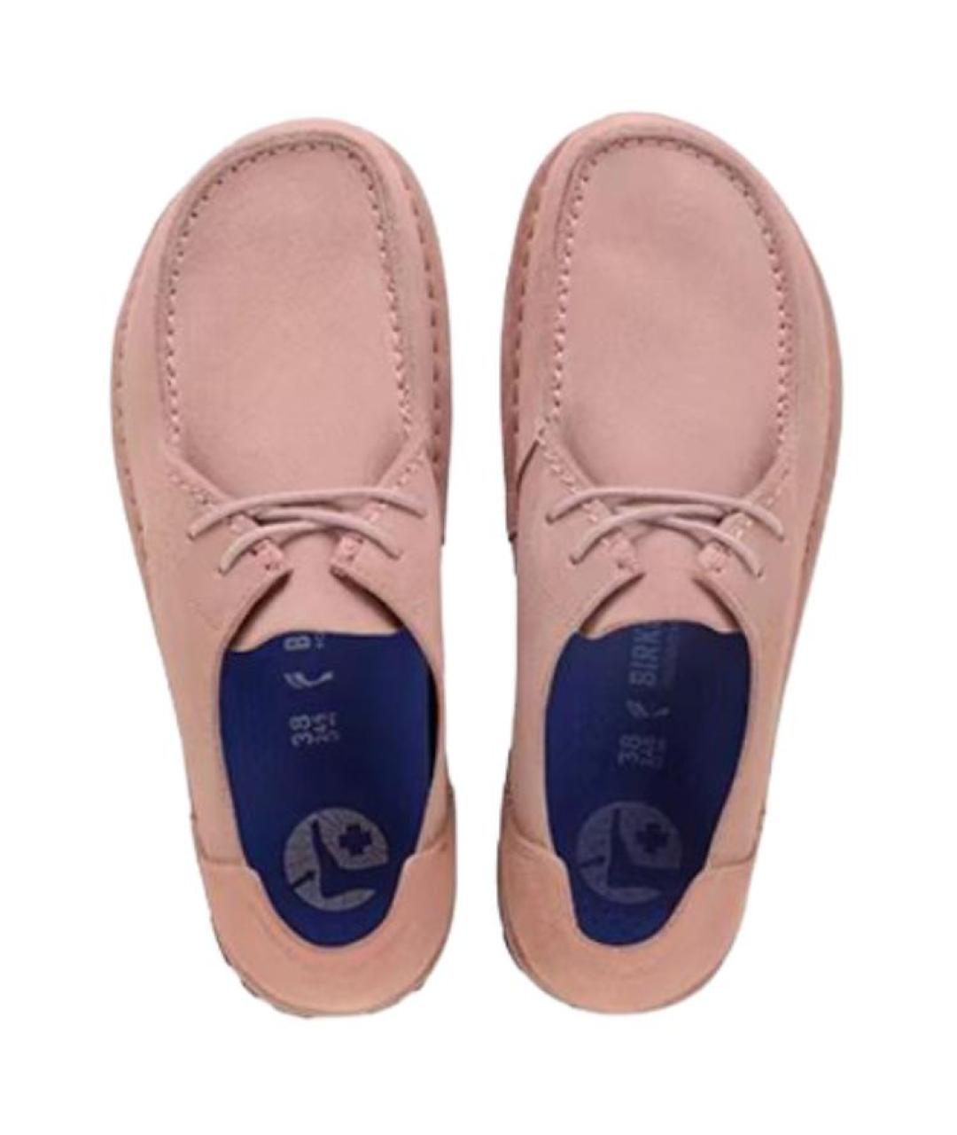 BIRKENSTOCK Розовые нубуковые брогги и оксфорды, фото 4