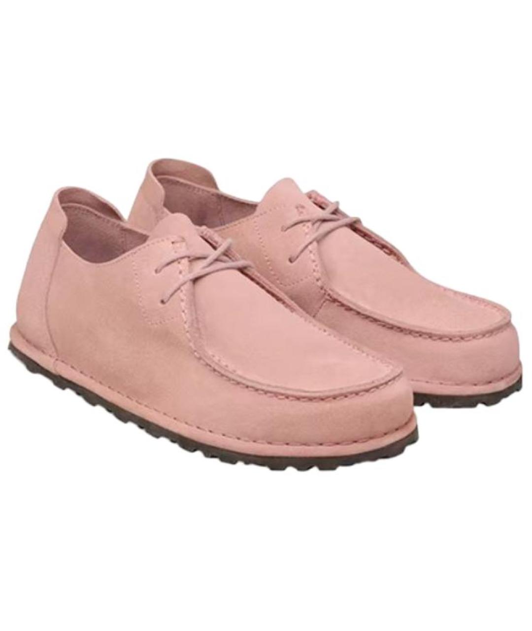 BIRKENSTOCK Розовые нубуковые брогги и оксфорды, фото 3