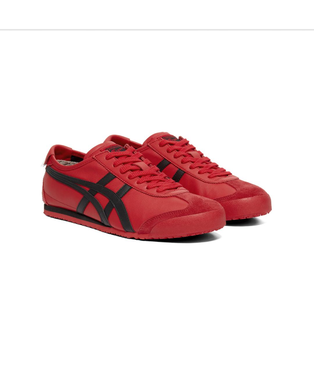 ONITSUKA TIGER Красные кожаные кроссовки, фото 3