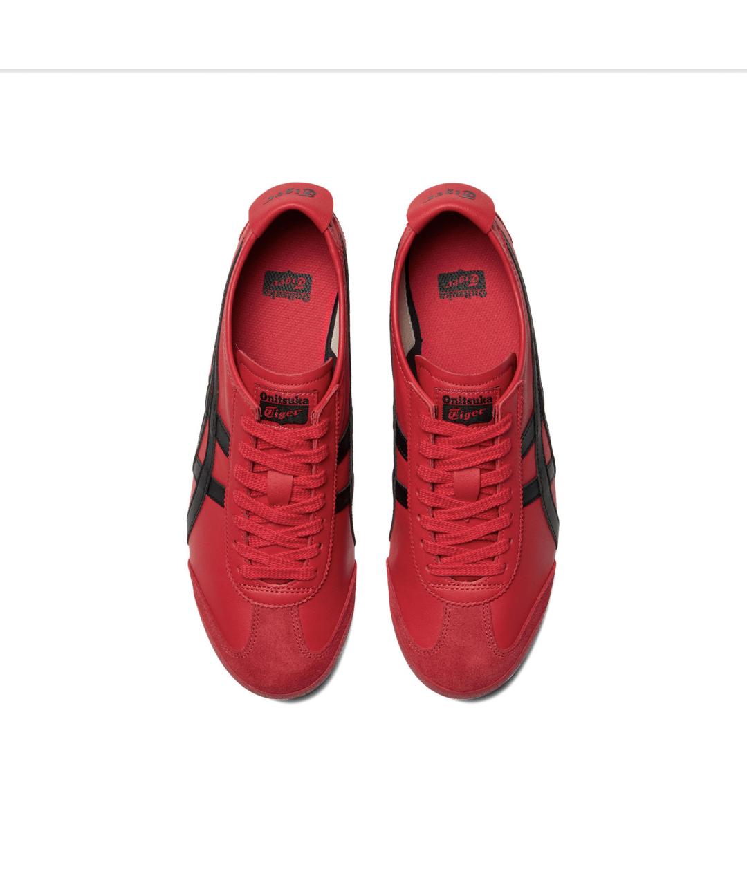 ONITSUKA TIGER Красные кожаные кроссовки, фото 5