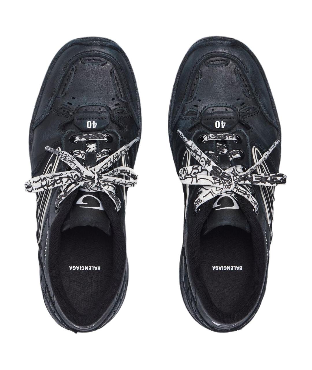 BALENCIAGA Черные кроссовки, фото 4