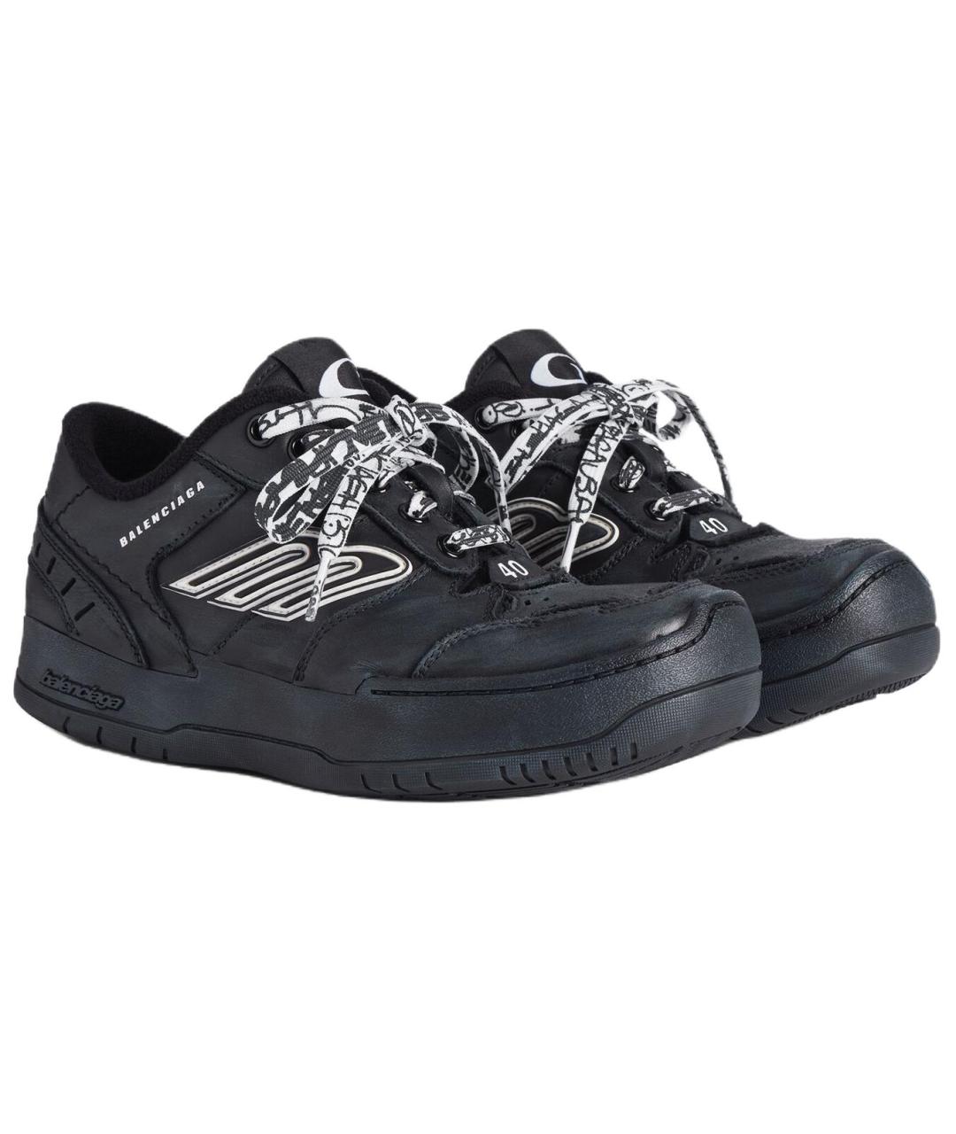 BALENCIAGA Черные кроссовки, фото 3