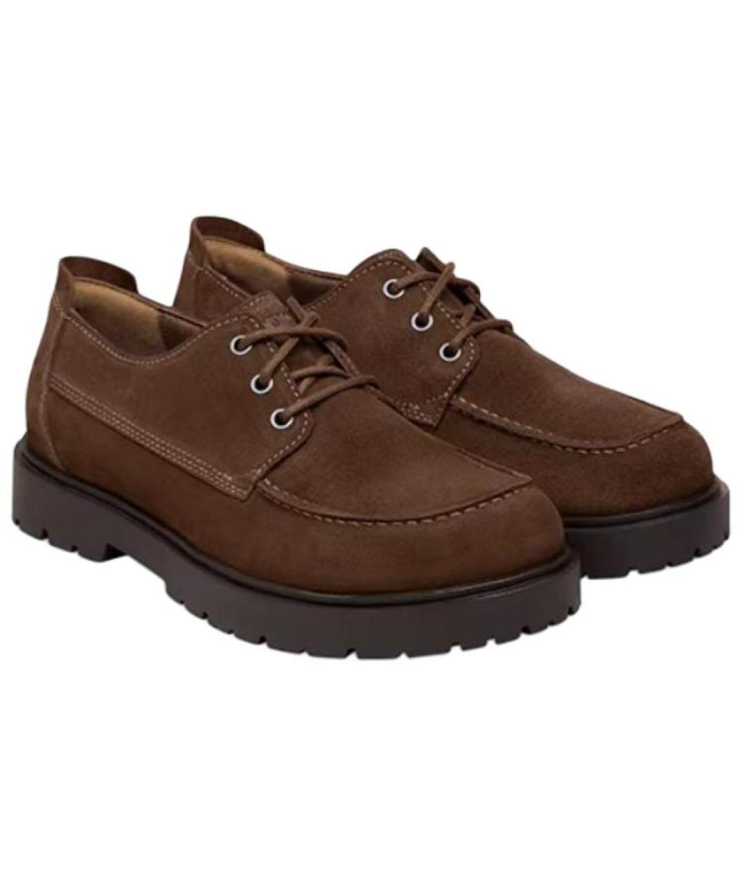 BIRKENSTOCK Коричневые замшевые туфли, фото 3