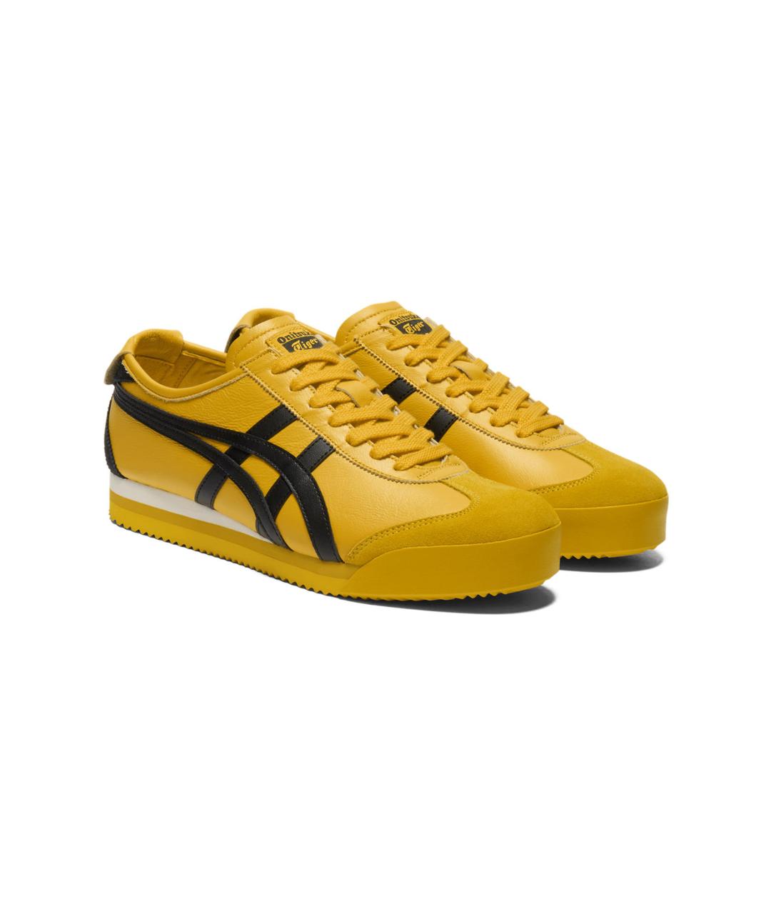 ONITSUKA TIGER Желтые кожаные кроссовки Mexico 66 для женщин