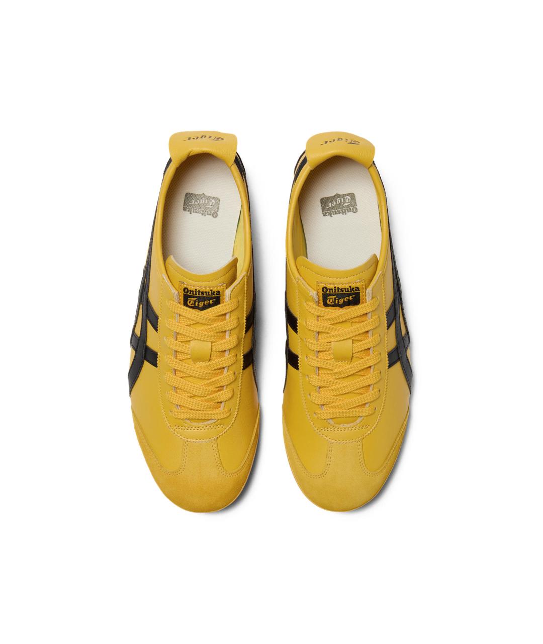 ONITSUKA TIGER Желтые кожаные кроссовки Mexico 66 для женщин