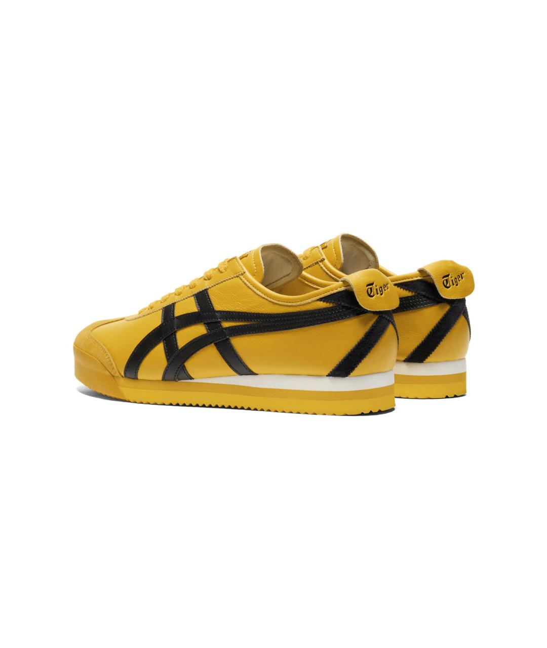 ONITSUKA TIGER Желтые кожаные кроссовки, фото 4