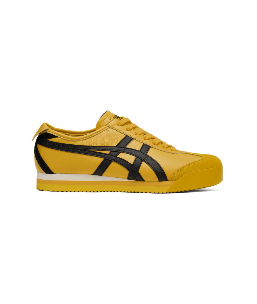 ONITSUKA TIGER Желтые кожаные кроссовки, фото 1