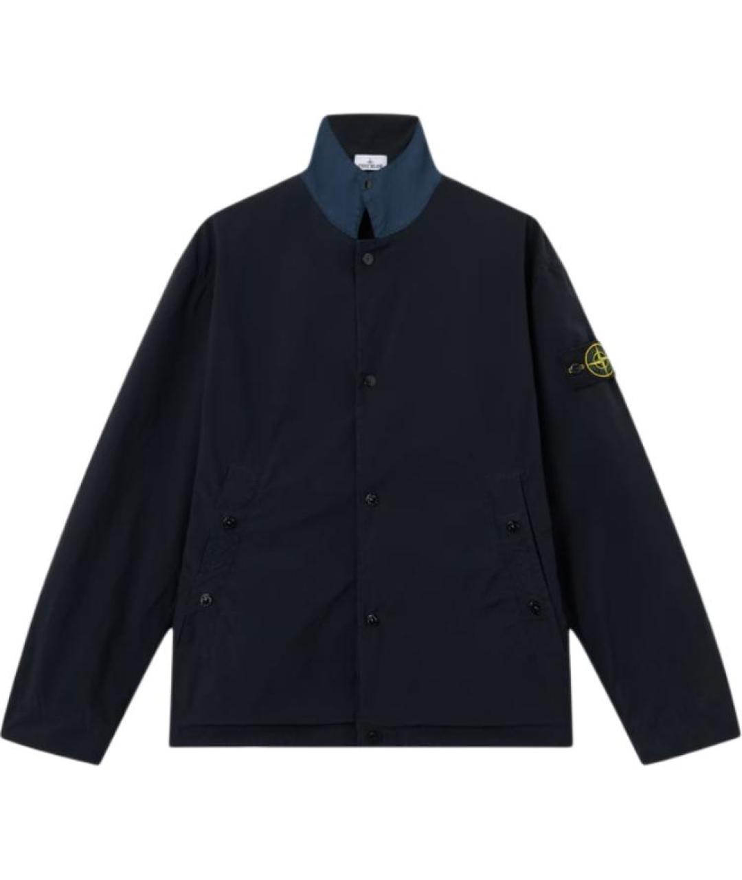 STONE ISLAND Темно-синяя куртка, фото 1