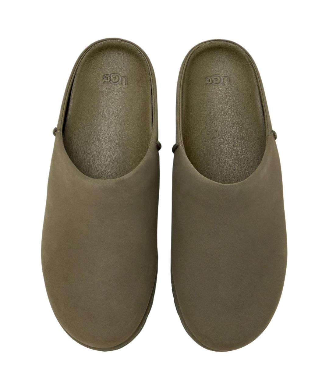 UGG AUSTRALIA Хаки замшевые слипоны, фото 2