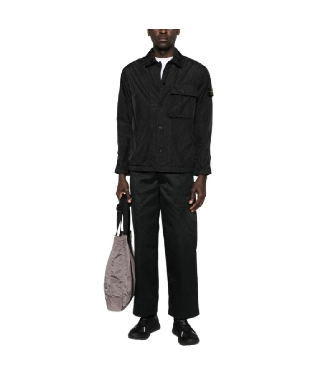 STONE ISLAND Черная куртка, фото 2