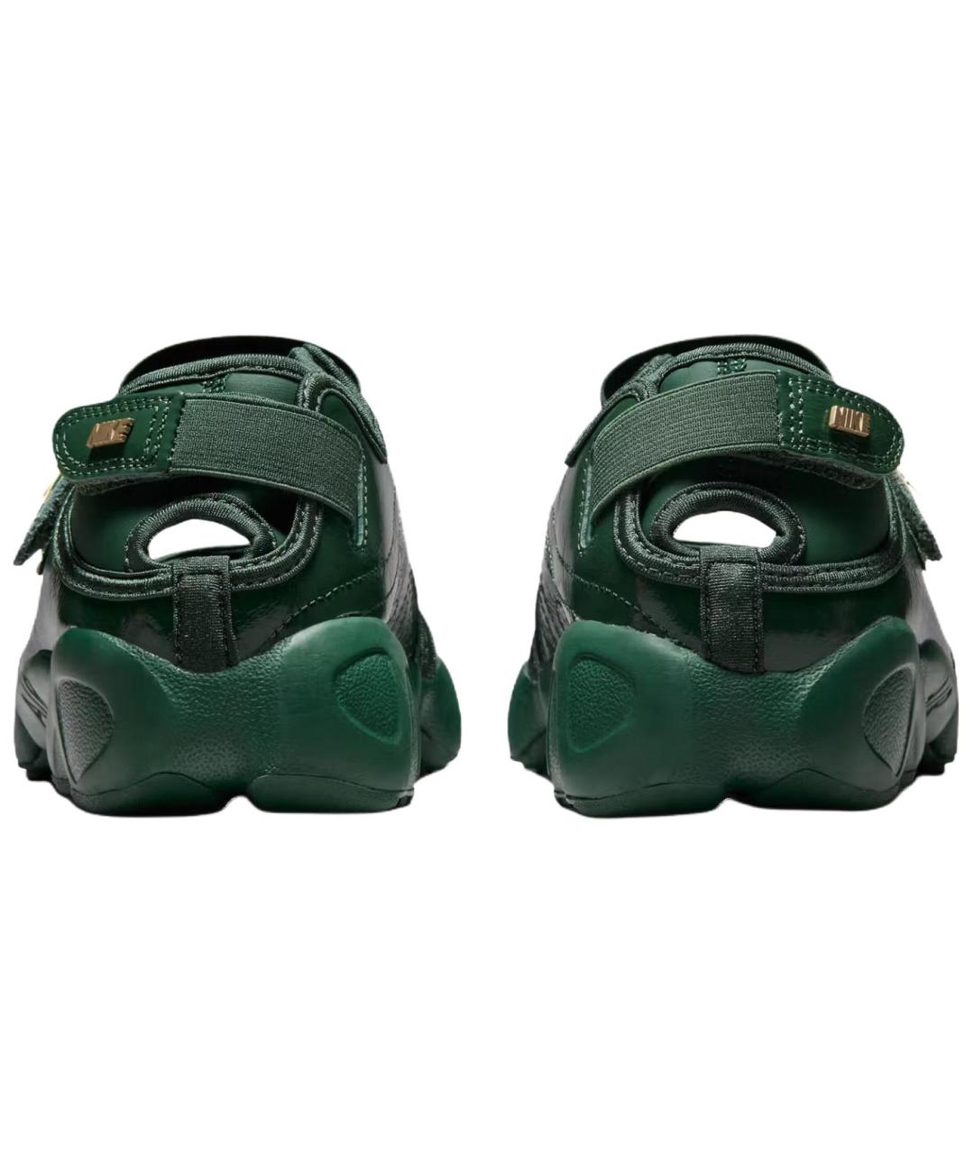 NIKE Зеленые кожаные кроссовки, фото 5