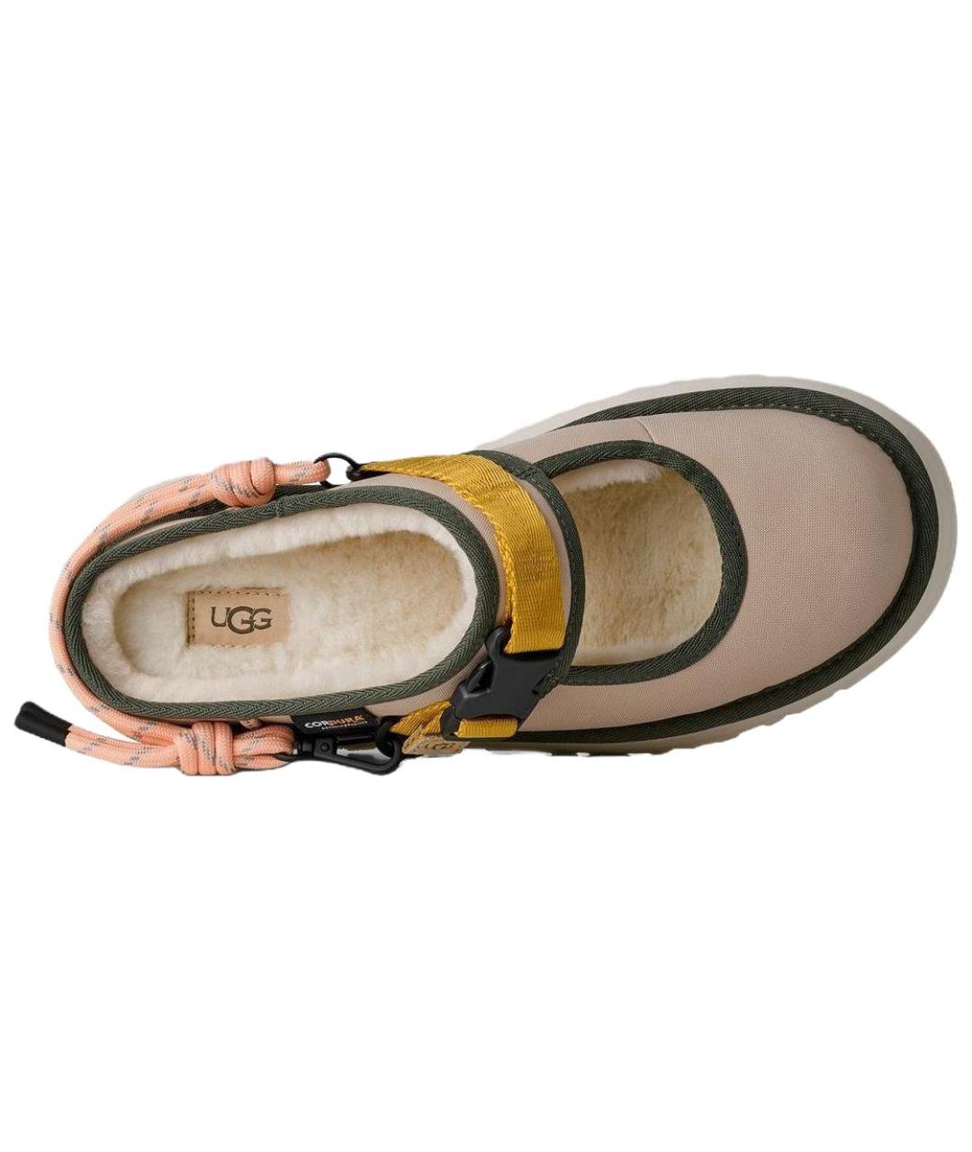 UGG AUSTRALIA Бежевые нубуковые мюли, фото 5