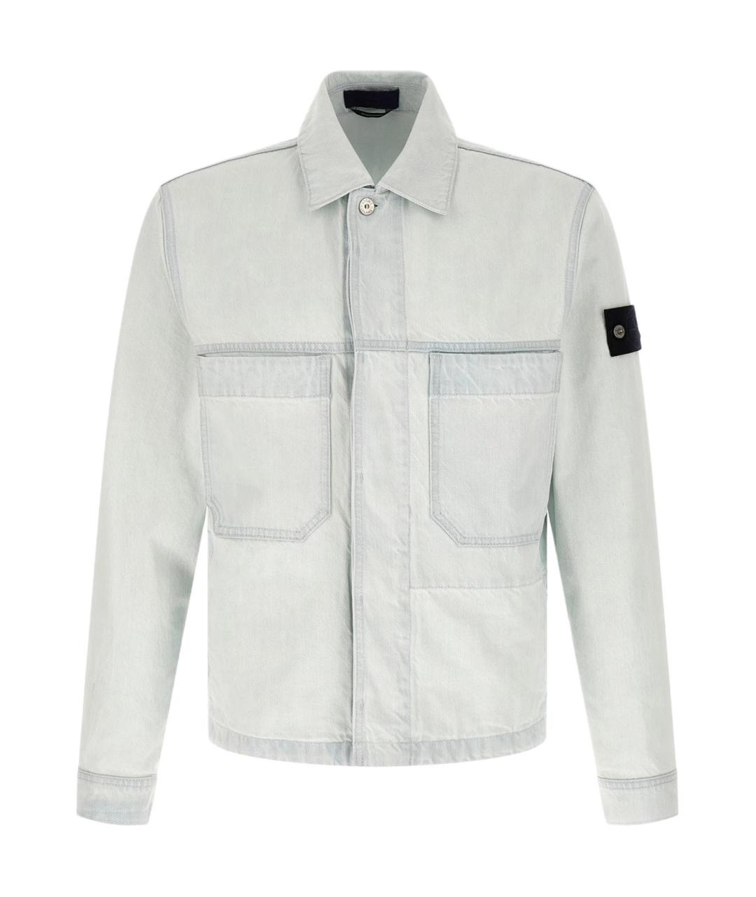 STONE ISLAND Голубая куртка, фото 1