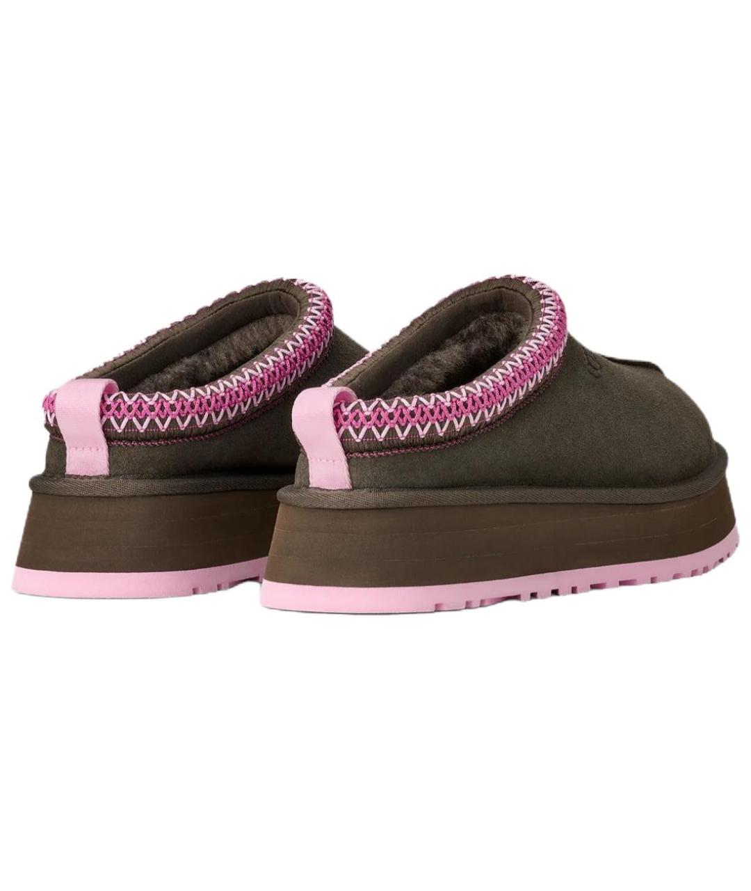 UGG AUSTRALIA Коричневые нубуковые мюли, фото 4