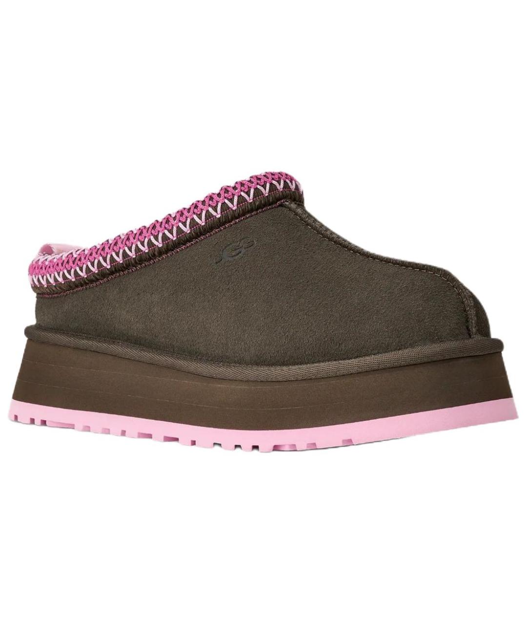 UGG AUSTRALIA Коричневые нубуковые мюли, фото 3