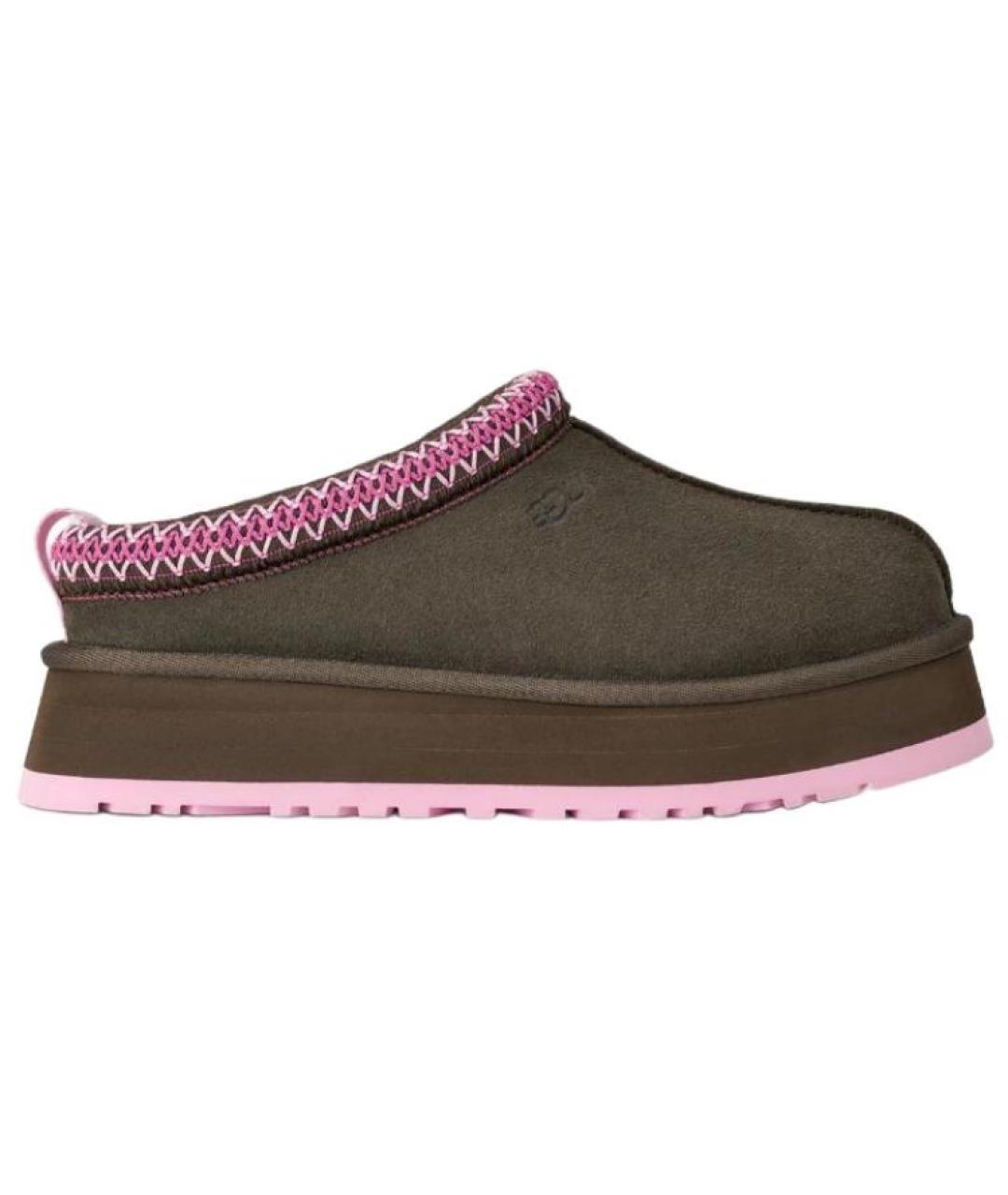 UGG AUSTRALIA Коричневые нубуковые мюли, фото 1