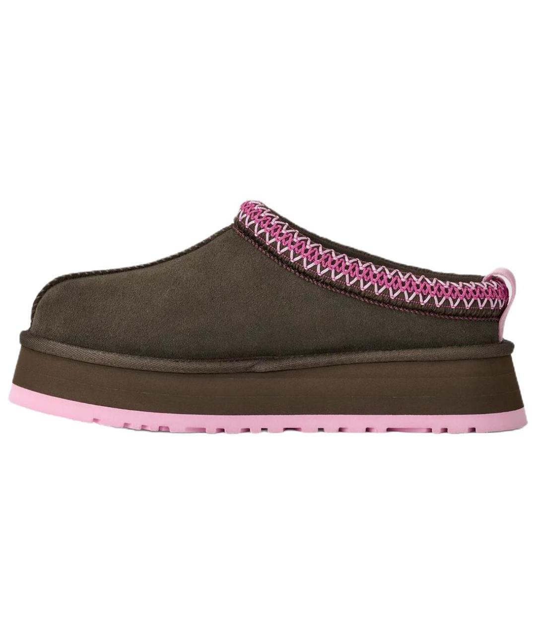 UGG AUSTRALIA Коричневые нубуковые мюли, фото 2