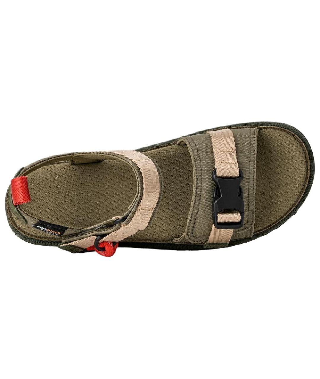 UGG AUSTRALIA Зеленые кожаные сандалии, фото 5