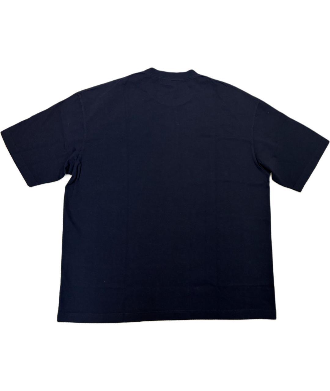 BALENCIAGA Черная хлопковая футболка, фото 2