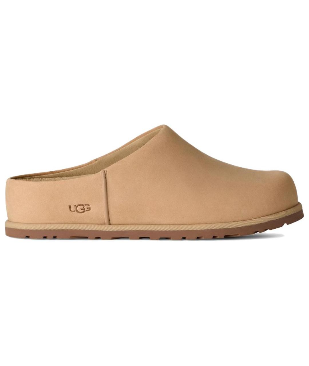 UGG AUSTRALIA Бежевые нубуковые мюли, фото 1