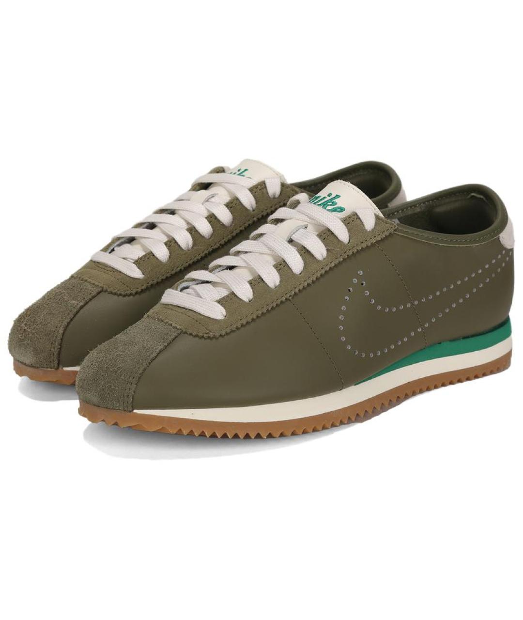 NIKE Зеленые кожаные кеды, фото 3