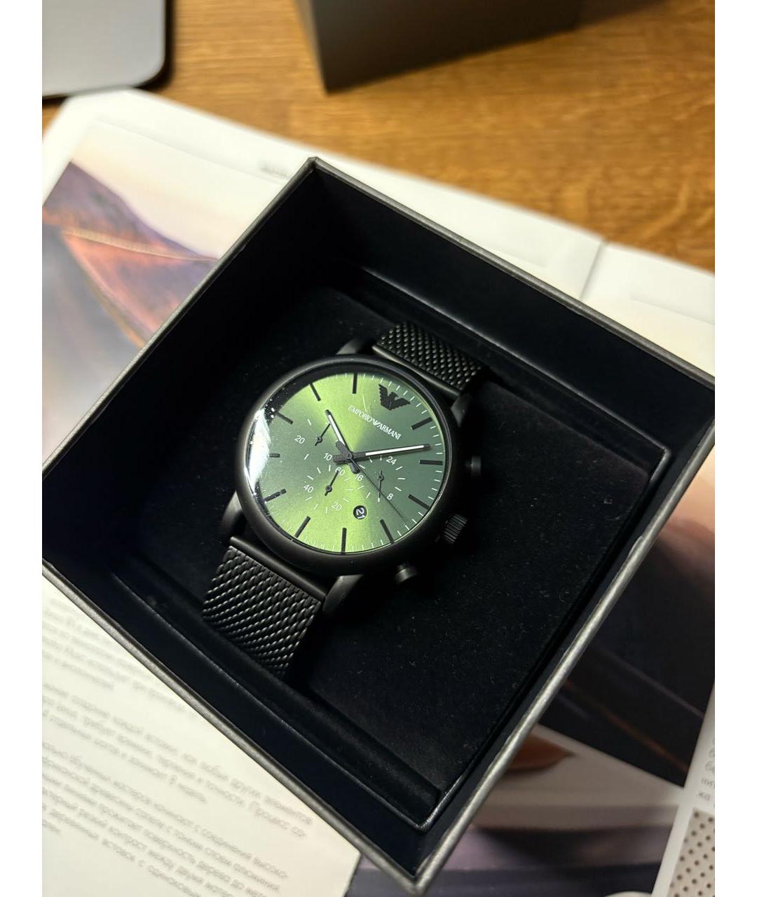 EMPORIO ARMANI Зеленые часы, фото 3