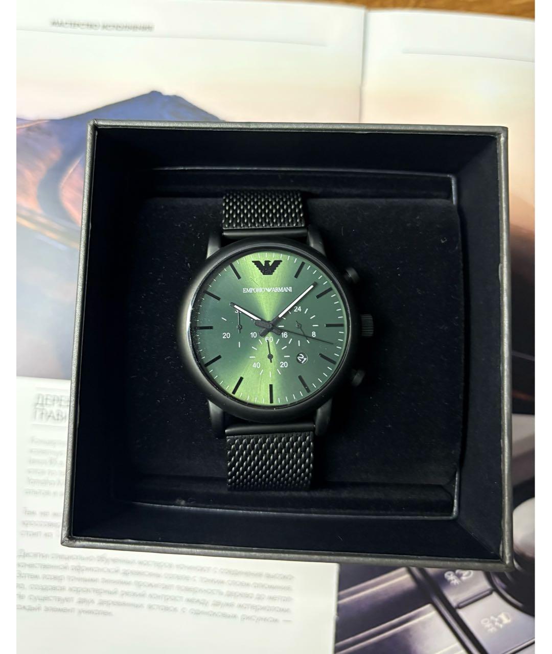 EMPORIO ARMANI Зеленые часы, фото 2