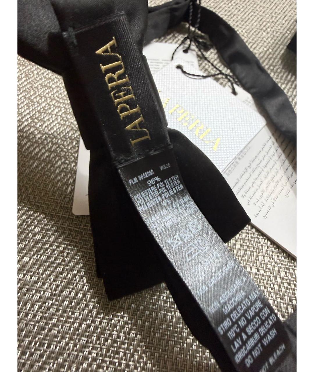 LA PERLA Черный шелковый воротник, фото 5