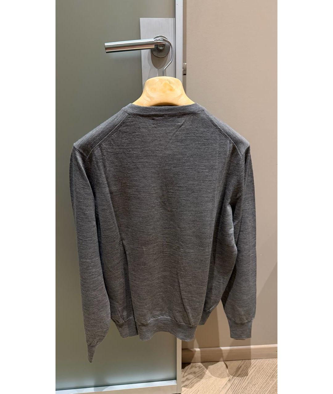 BRUNELLO CUCINELLI Серый кашемировый джемпер / свитер, фото 2