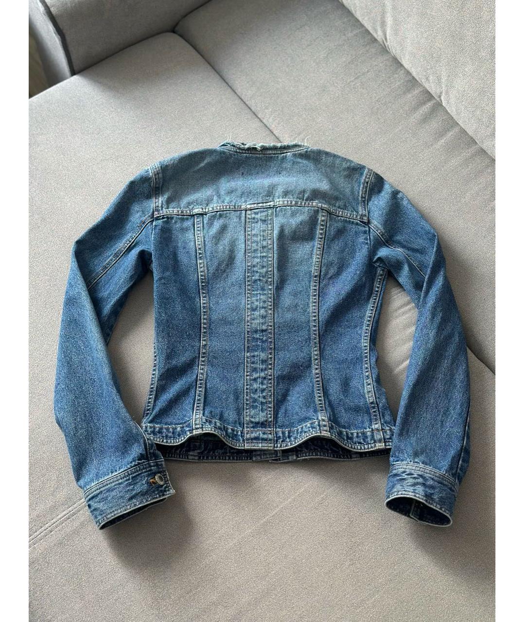 DOLCE&GABBANA Голубой деним жакет/пиджак, фото 3