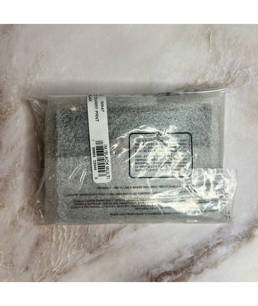 COACH Черный кожаный кардхолдер, фото 7