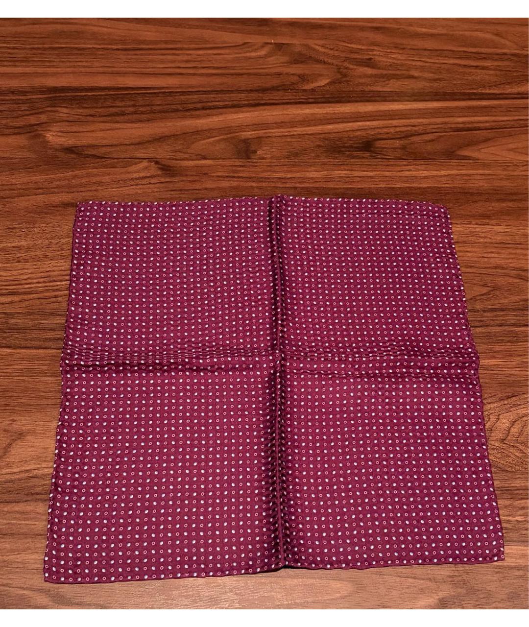 BRIONI Фиолетовый шелковый платок, фото 6