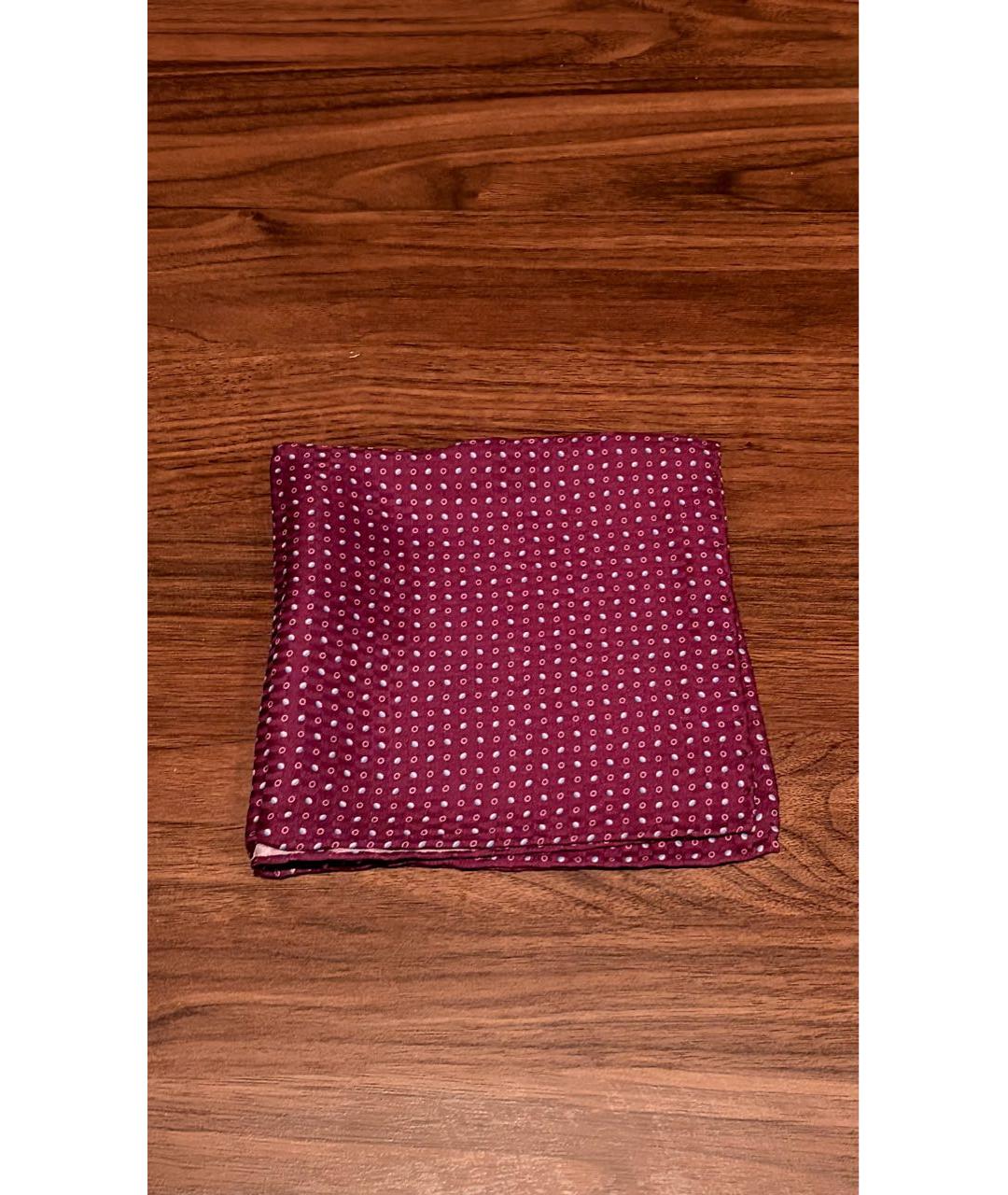 BRIONI Фиолетовый шелковый платок, фото 2